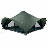 vidaXL Tipi Tent 18.0-persoons Legergroen Polyester en Staal