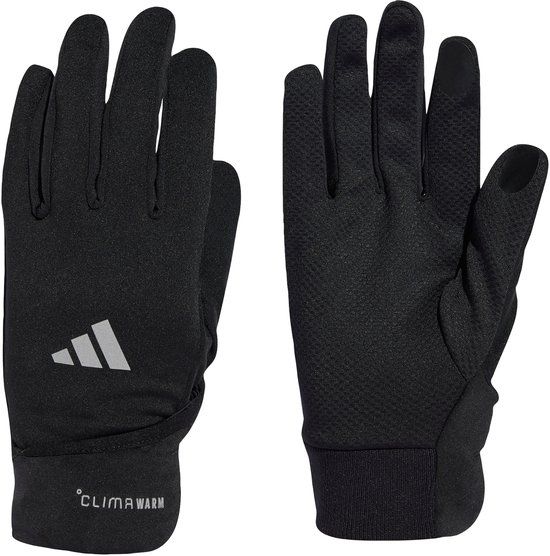 adidas Performance CLIMAWARM converteerbare hardloophandschoenen - Unisex - Zwart