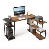 Mondeer L-vormig computerbureau