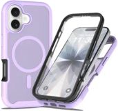 Selected by GSMpunt.nl Apple iPhone 17 Hoesje Full Protect 360° Cover met MagSafe Matte Paars