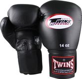 Twins Special Twins (kick)bokshandschoen Korte Velcro Zwart 12 oz