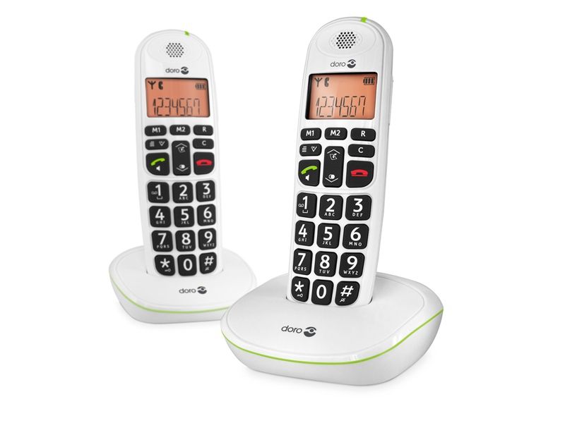 Doro PhoneEasy 100w duo DECT telefoon - Wit