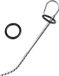 Black Label - Long Beaded - Urethral Stretcher met Siliconen Ringen