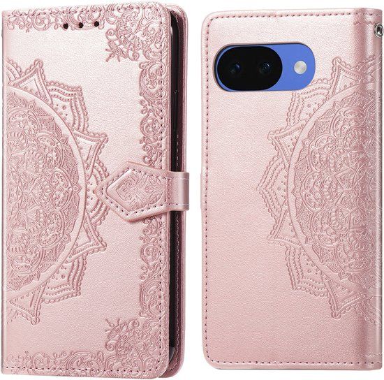 imoshion Hoesje - Geschikt voor Google Pixel 10a - Mandala Bookcase - Rosé Goud