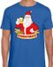Bellatio Decorations Shoppartners Bv Fout Kerst shirt / t-shirt - Cheers / bier Santa - blauw - heren - kerstkleding / kerst outfit S