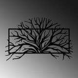 Stijlvol zwart decoratief metalen wandaccessoire, 70 x 44 cm, 100% metaal (1,5 mm dik), eenvoudige wandmontage, perfect voor moderne woondecoratie