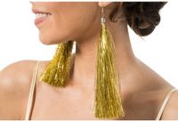 CHAKS Oorbellen Gouden Tinsels 17cm