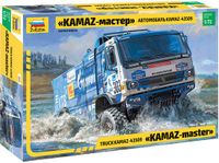 Zvezda Modelbouwpakket Militaire voertuigen - 5076 KamAZ-Master - Rallye Truck Plastic - 1:72 - Modelbouw