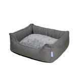 LUBEN Sofa Oxford S Grijs S, Zwart