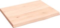 vidaXL - Wastafelblad - 40x30x2 cm - onbehandeld - massief - hout