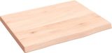 vidaXL - Wastafelblad - 40x30x2 cm - onbehandeld - massief - hout