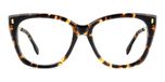 Dsquared2 D2 0187 Lunettes de vue femme havane géométrique 55mm