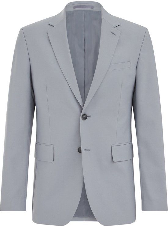 WE Fashion Heren slim fit blazer Grijsblauw Maat 52