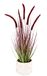 Kunstmatig vossenstaartgras met plantenpot, kunstgras, decoratief gras, groene planten, sierzaden, siergras, solitair gras, zachte pool, gras