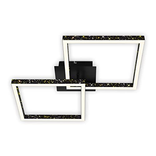 Briloner LED Plafondlamp met Glittereffect - Zwart