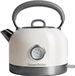 Vintage Cuisine Bouilloire avec thermomètre, 1,7 litre, couleur crème
