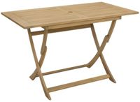 vidaXL Tuintafel Inklapbaar Massief Acaciahout 120x70x75 cm Lichtbruin