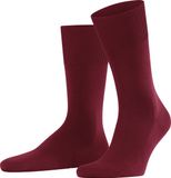 FALKE ClimaWool eenkleurig wol lyocell sokken heren rood - maat 45-46