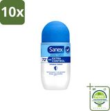 Sanex 10 x Déodorant bille Dermo Extra Control - 53 ml