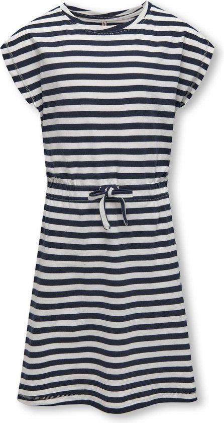 ONLY KOGMAY S/S DRESS NOOS JRS Meisjes Jurk - Maat 122/128 - Navy Blazer;Cloud Dancer