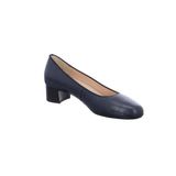 Ara Pumps Blauw Leer Blokhak 3-4 cm Ronde Neus