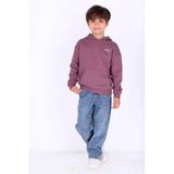 B.Nosy Rechtvallende Hoodie met Backprint - Paars