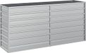 vidaXL Plantenbak verhoogd 160x40x77 cm gegalvaniseerd staal zilver