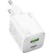 Hoco N41 Chargeur réseau, 20W, 3A, 1 x USB-A - 1 x USB-C, Blanc