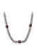 Gaya Ketting robijnrood / zilver