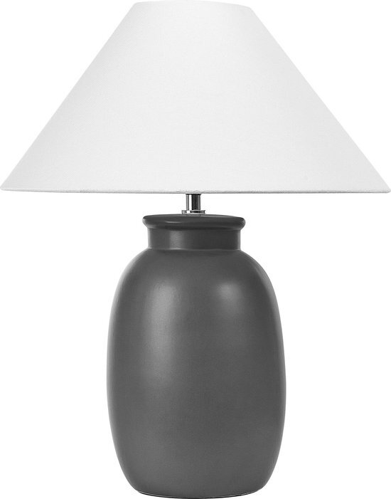 Beliani patillas - tafellamp-zwart-keramiek