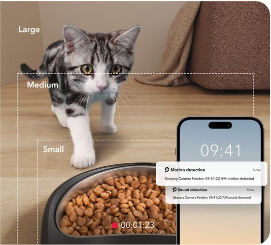 Petlibro Granary Automatische Voerbak met Camera 5L Zwart