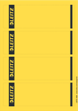 Leitz 16852015 étiquettes rectangulaires jaunes pour classeurs standard 19,2 x 6,1 cm