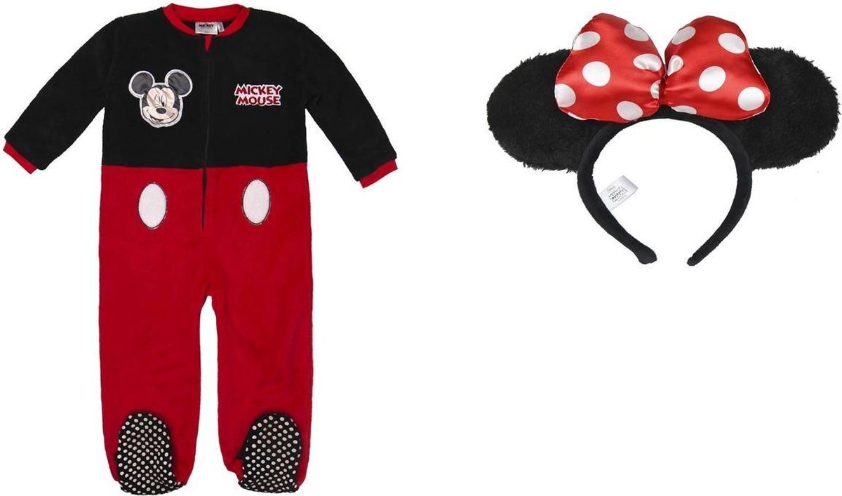 Mickey Mouse Disney Disney - Mickey Mouse - Onesie - 6 jaar - lengte 95 cm - met gratis haarband