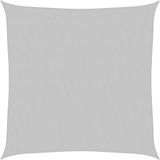 vidaXL Zonnezeil 2,5x2,5 m Polyester Lichtgrijs