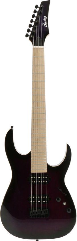 Fazley F7S Purple Burst 7-snarige elektrische gitaar