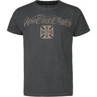 West Coast Choppers T-shirt - Eagle Crest - S tot 4XL - voor Mannen - antraciet