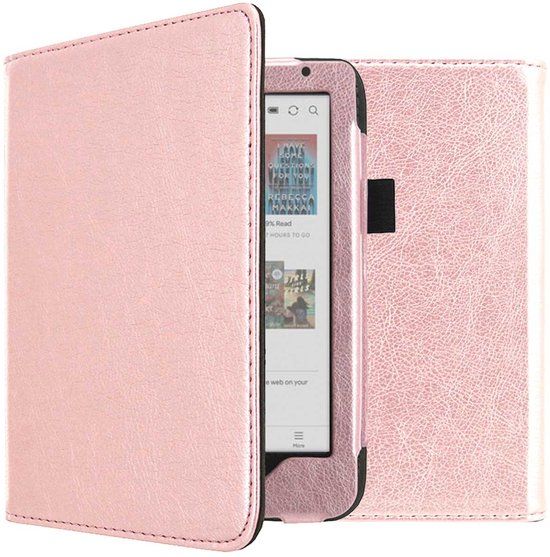 imoshion Ploonk B.V. Ereader Hoes - Geschikt voor Kobo Clara BW/Kobo Clara Colour - Rosé goud