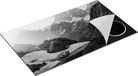 Chefcare Inductie Beschermer Landschap berg meer - Zwart Wit - 90x55 cm