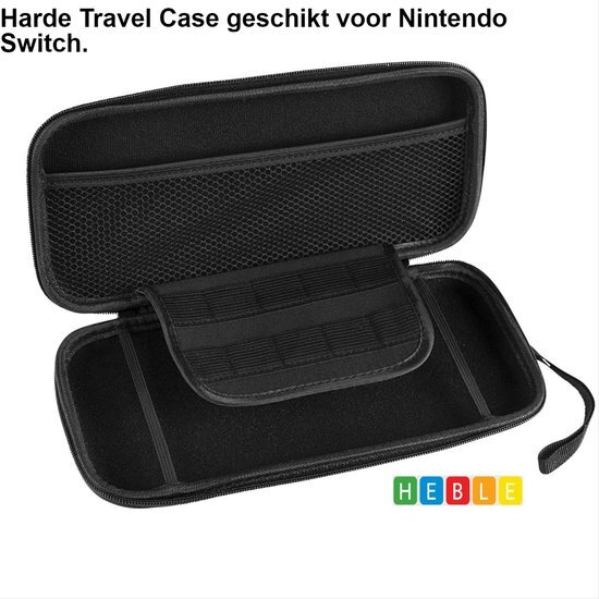 Premium Case geschikt voor de Switch - Beschermhoes - Accessoires - Beschermd tegen Regen, Stoten & Vallen - van Heble®