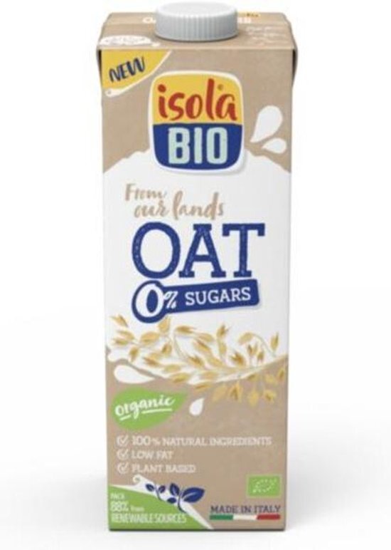 Isola bio Oat No Sugar Haverdrank 1000 ml