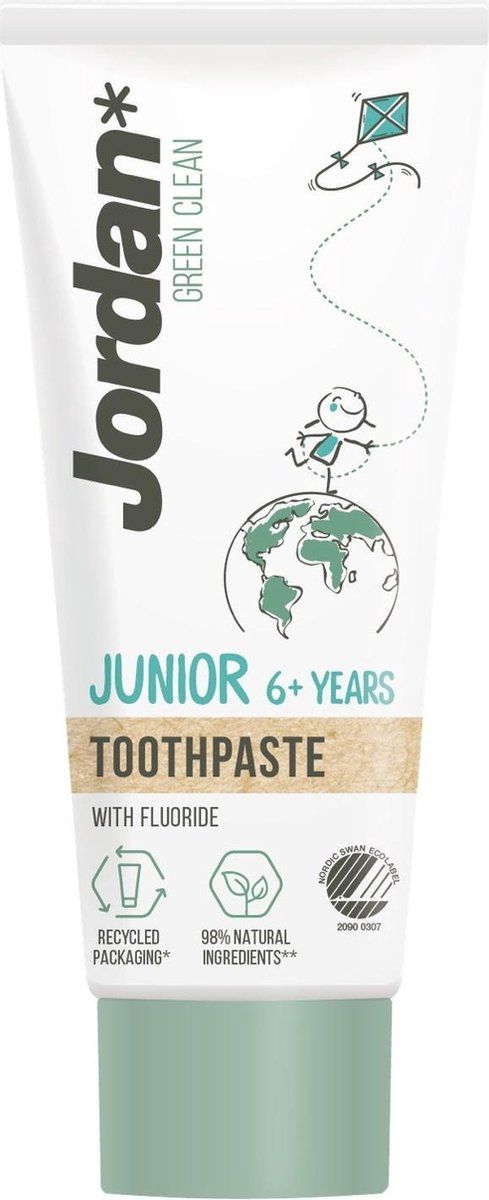 Jordan Green Clean Junior Tandpasta - 7310610021283