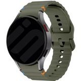 Strap-it Samsung Bracelet Wave Samsung Galaxy Watch 6 Classic 43mm (armée verte)