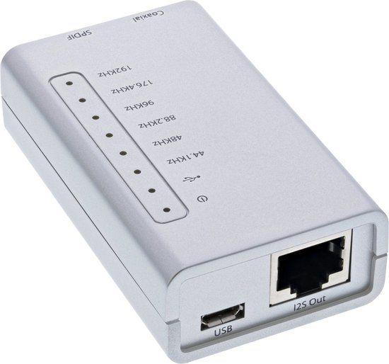 InLine USB HD Audio Converter - 24 Bit 192kHz - Digital Coax / Toslink / I2S