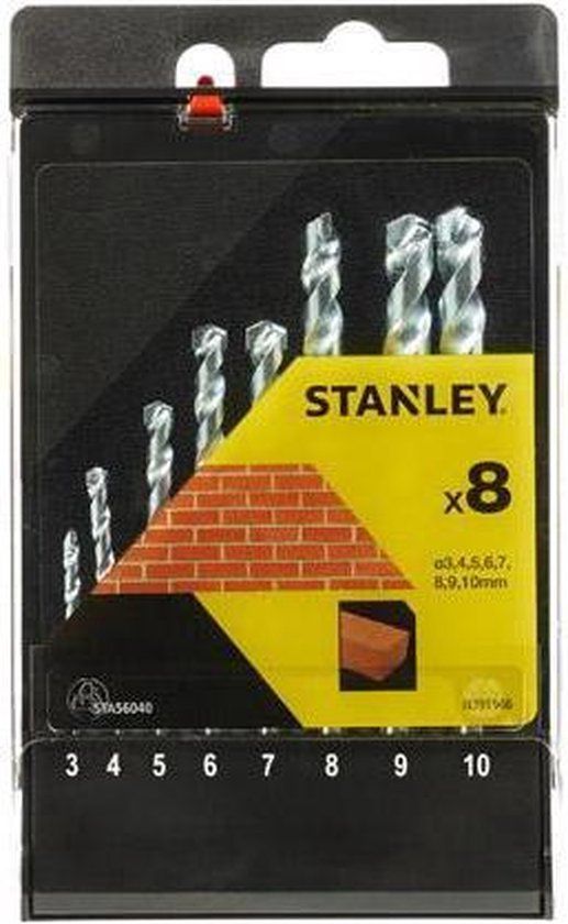 Stanley set van steenboren - 8 stuks - STA56040-QZ