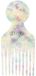 Get Curly Get Picky Comb Afro Kam Blauw/Geel/Paars/Wit