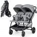 Coast Poussette double - Max 15 kg par siège - 0-3 Ans - Gris