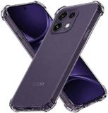 Techsuit Hoesje geschikt voor Oppo Reno16 F/FS - Shockproof Silicone Back Cover - Zwart