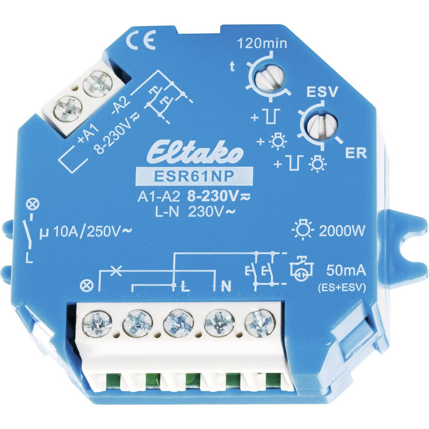 Eltako ESR61NP-8..230V UC stroomstootschakelrelais