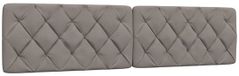 vidaXL - Hoofdbordkussen - 200 cm - stof - taupe