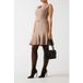 GUESS Dalia Robe évasée en soie taupe